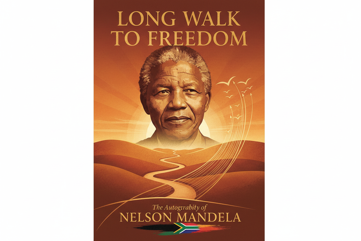 a book cover of Long Walk to Freedom – Nelson Mandela